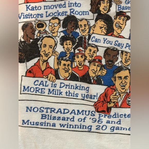 95 - 96 2 BALTIMORE ORIOE'S TEAM T-SHIRTS SINGLE STITCH 1 CELEBRITIES VINTAGE XL - Picture 9 of 15